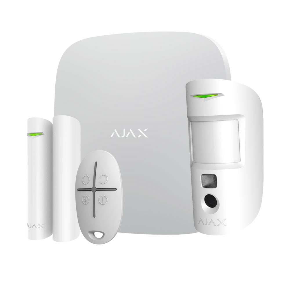 Стартовый комплект охранной сигнализации Ajax StarterKit Cam Plus (белый)